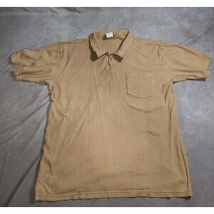 Vintage XL Copa Banana Short Sleeve Polo Type Shirt W/ Zipper & Pocket StyleC112